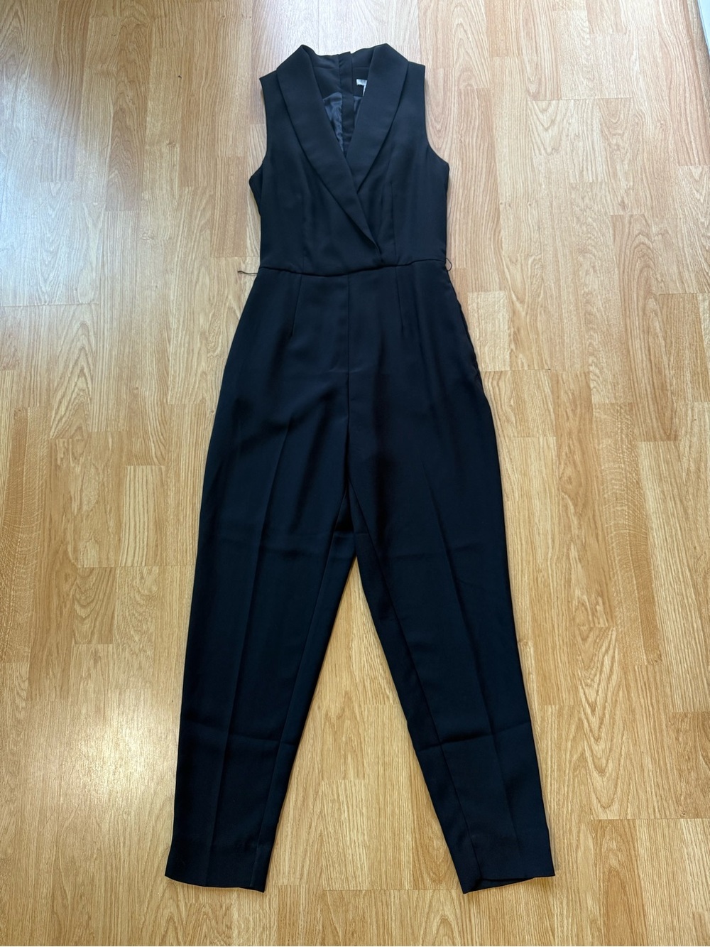 H&M Black Sleeveless V-Neck Jumpsuit - Size 4 ( NWOT )